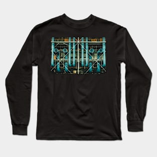 Pipes Center Pompidou, Paris Long Sleeve T-Shirt